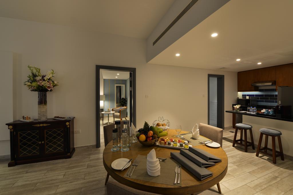 Sealine Beach, A Murwab Resort Mesaieed Buitenkant foto A 3D rendering of a dining room
